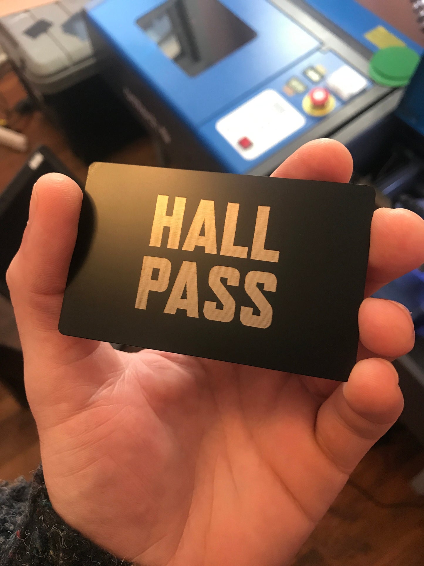 Custom Anodized Aluminum Pass with Laser Engraving - Personalize with Text, Logo, or Image