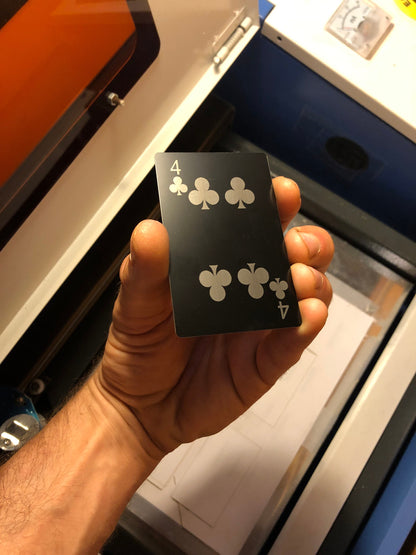 Metal Four Playing Card for Poker and Gaming Enthusiasts, Luxury Premium Choice of Colors