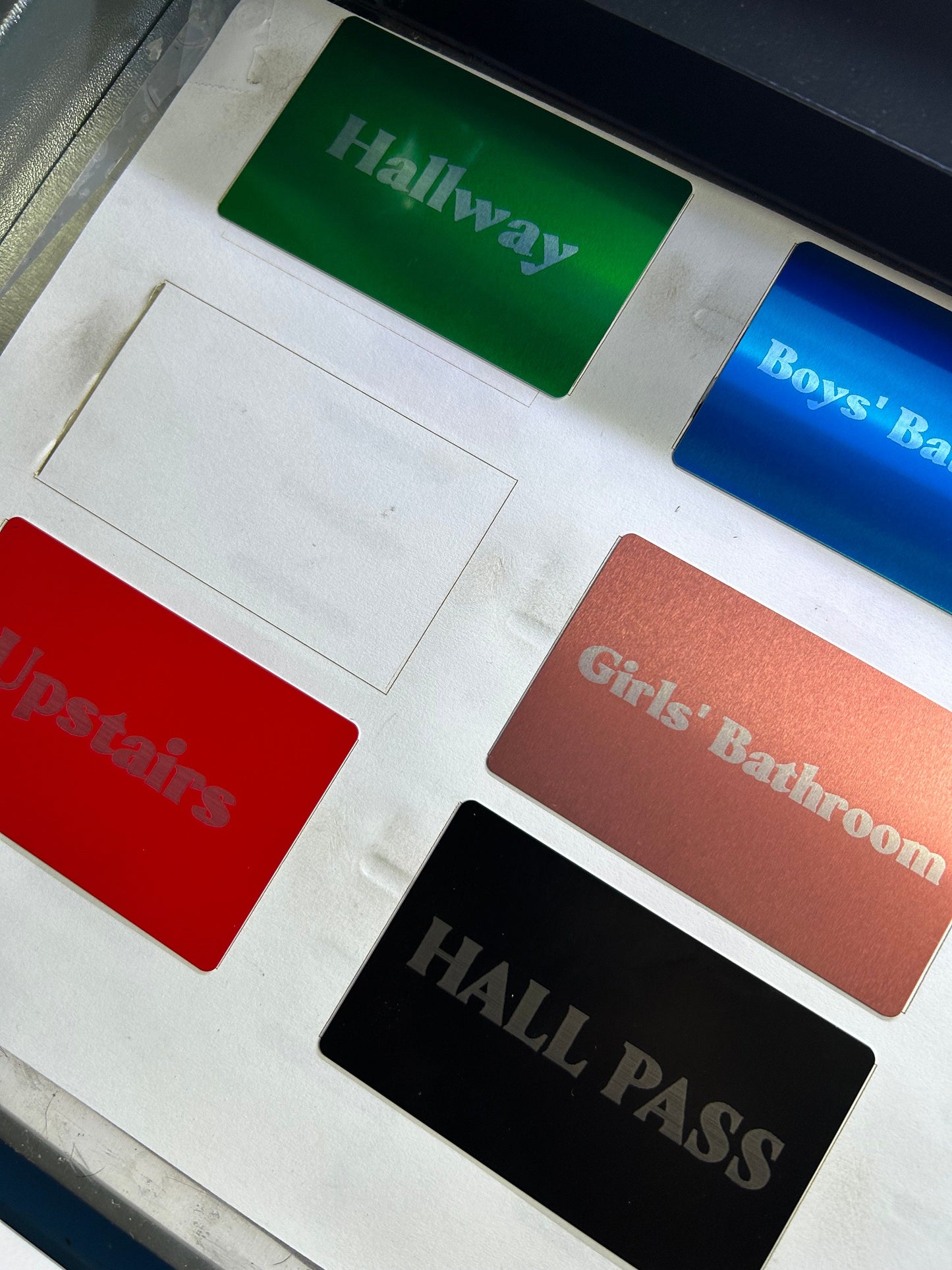 Custom Anodized Aluminum Pass with Laser Engraving - Personalize with Text, Logo, or Image