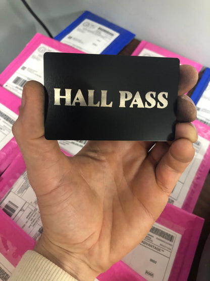 Custom Anodized Aluminum Pass with Laser Engraving - Personalize with Text, Logo, or Image