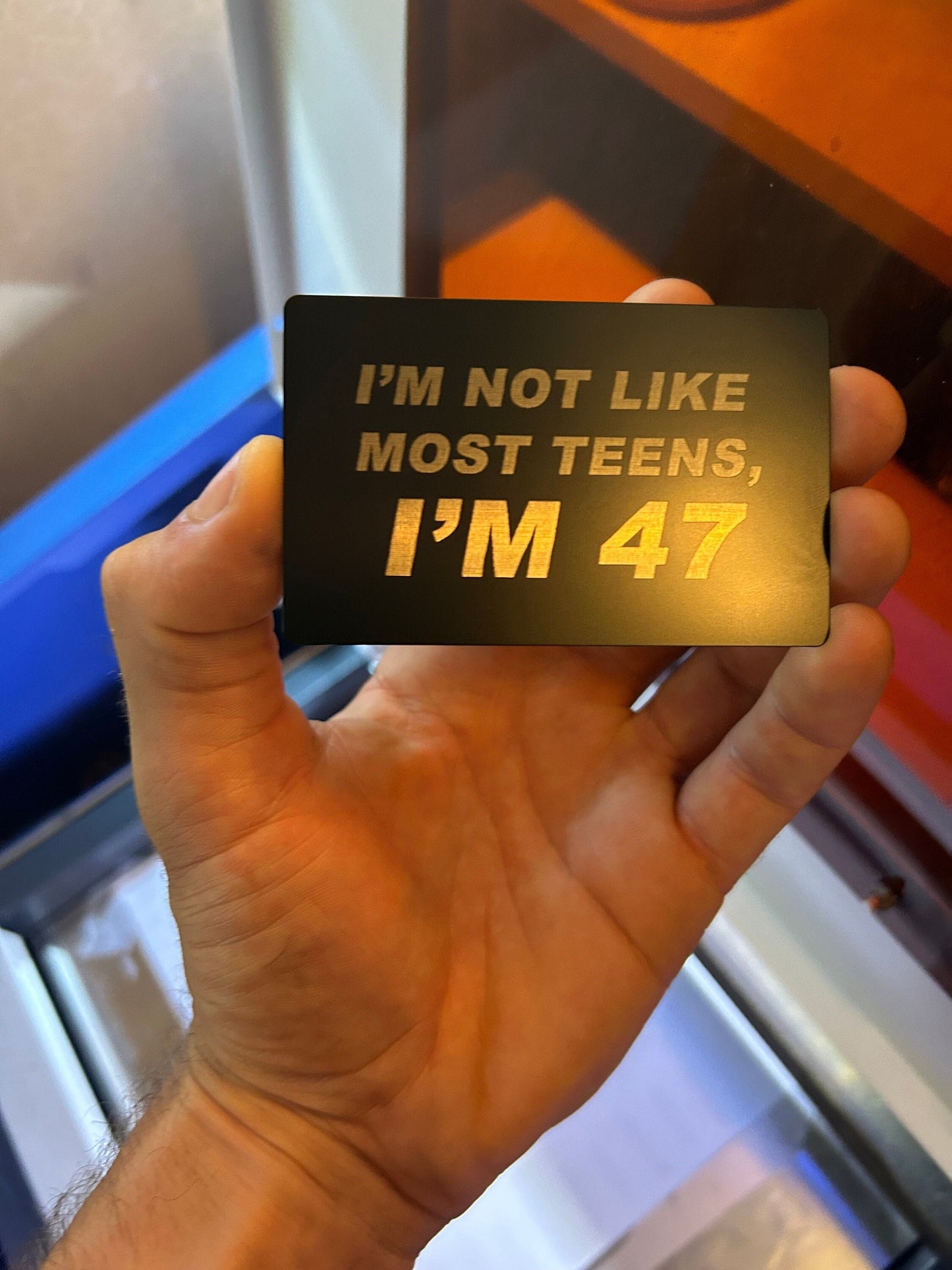 I'm Not Like Most Teens, I'm ____ *Your Text Here* Unique Special Gag Novelty Joke Gift Card Teenager Custom Personalized Giftcards