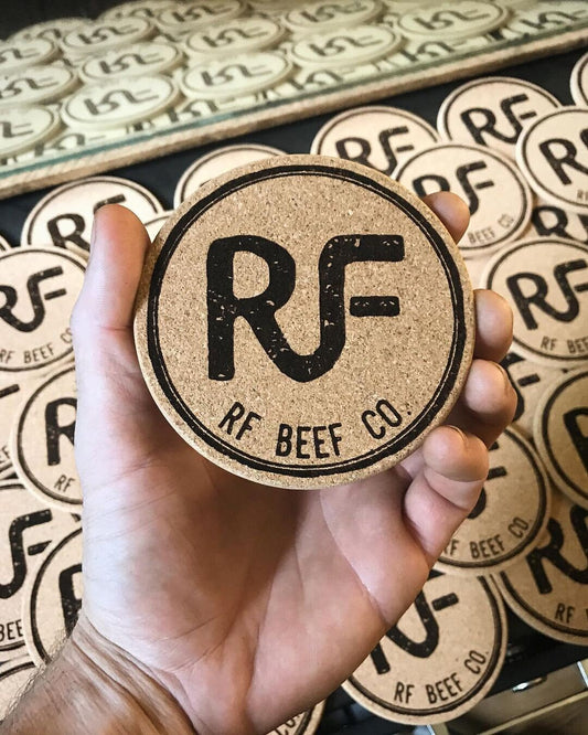 Custom Cork Coasters | Any Artwork, Logo or Text | Monogramming, Business Branding, Cute Images | Laser Engraved Kitchen/Bar Wear